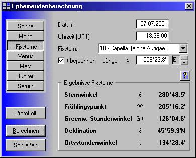 Deklination, Greenwicher Stundenwinkel, Frühlingspunkt ...